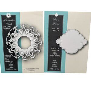 Hopmeadow Circle & Penne Frame 100% Steel Craft Dies Memory Box